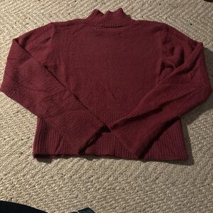 Ardene Deep Red Turtleneck Sweater